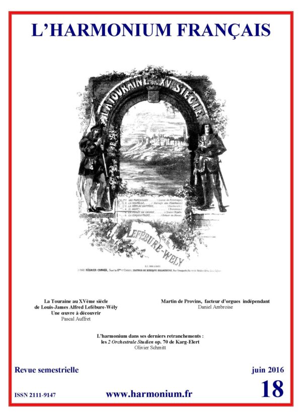 L'harmonium français - N°18 - juin 2016