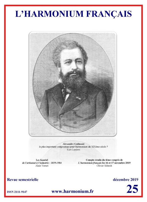 L'harmonium français - N°25 - décembre 2019